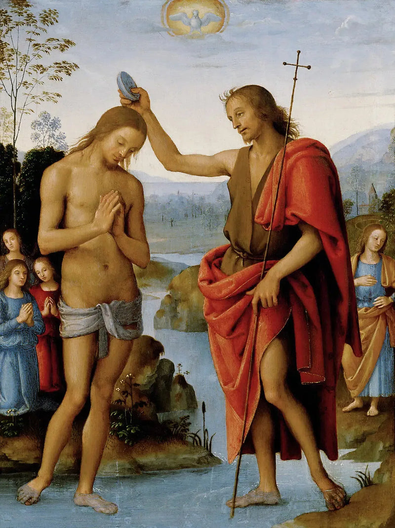 Kristuksen kaste - Pietro Perugino
