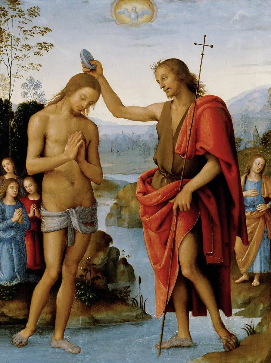 Kristuksen kaste - Pietro Perugino