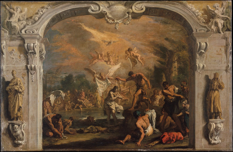 Kristuksen kaste - Sebastiano Ricci