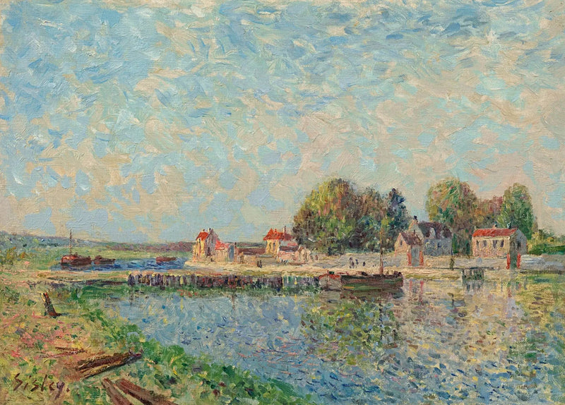 Saint-Mammèsin pato, Loing-kanava - Alfred Sisley