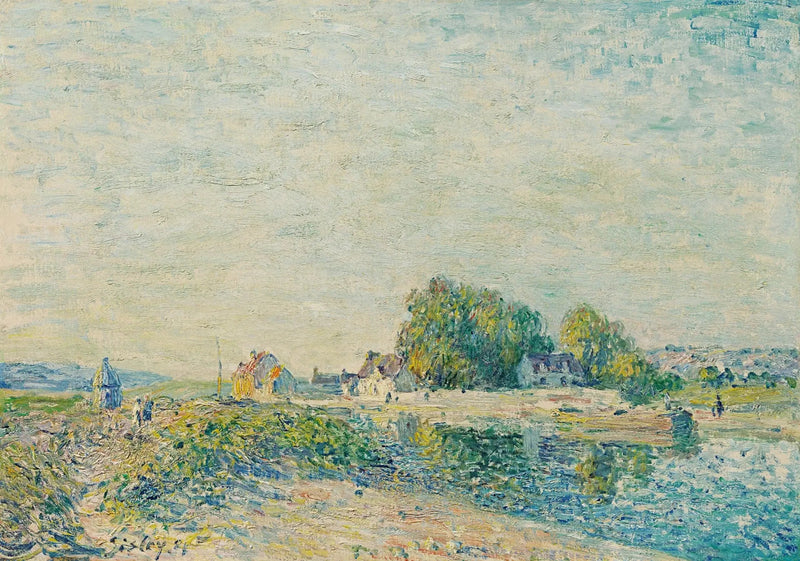Loingin kanavan pato Saint-Mammès'ssa - Alfred Sisley