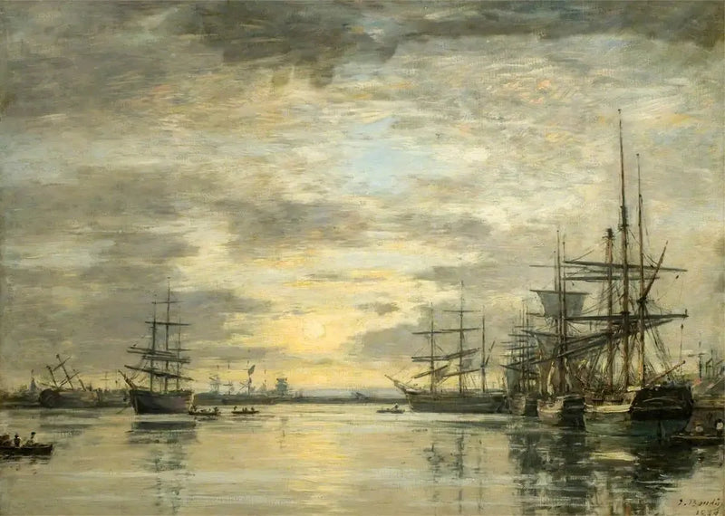 Eure-järvi Havressa - Eugène Boudin