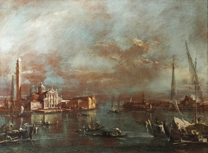 Saint-Marcin allas San Giorgion saarella ja Giudeccalla - Francesco Guardi