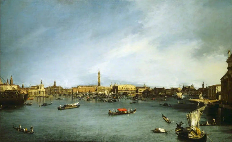 Saint-Marcinlahti, Venetsia, nähtynä Giudeccasta - Canaletto