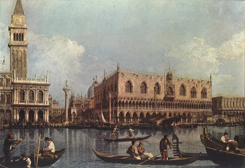 Saint-Marcin lahti nähtynä tullin nokasta - Canaletto