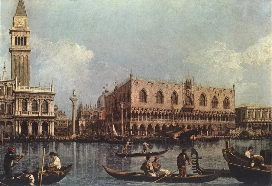 Saint-Marcin lahti nähtynä tullin nokasta - Canaletto
