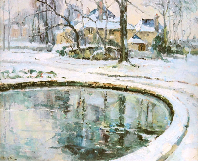 Uima-allas, lumi - Robert Antoine Pinchon