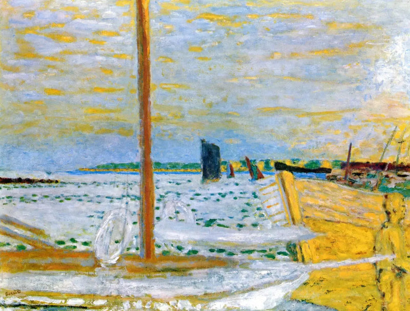 Keltainen vene - Pierre Bonnard