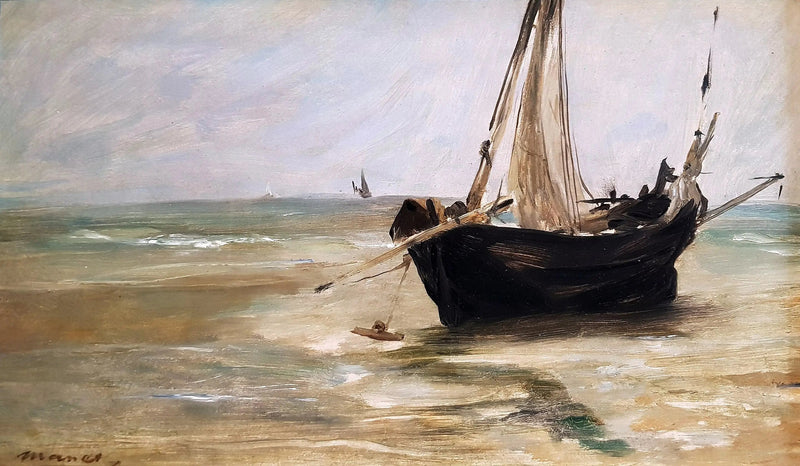 Musta laiva Berckissä - Édouard Manet