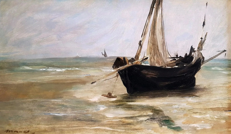 Musta laiva Berckissä - Édouard Manet