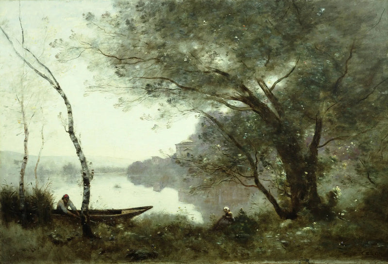 Mortefontainen soutaja - Jean-Baptiste Camille Corot