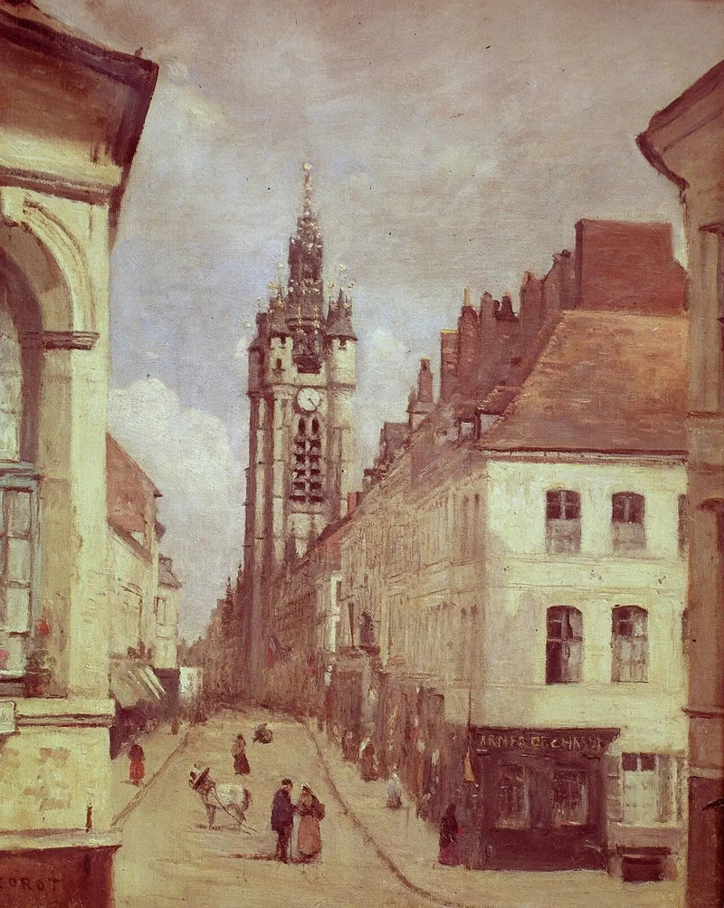 Douain kellotorni - Jean-Baptiste Camille Corot