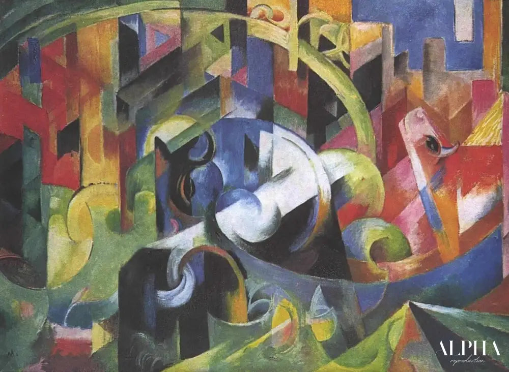 Le bétail I - Franz Marc - Reproductions de tableaux et peintures haut de gamme