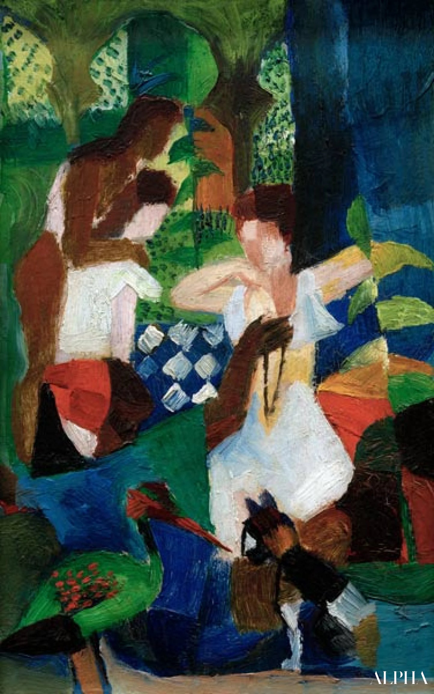 Turkkilainen kultaseppä - August Macke - Korkealaatuiset taulujen ja maalauksien reproduktiot