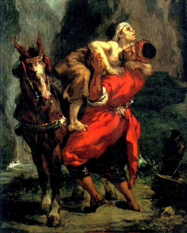 Hyvä samarialainen - Eugène Delacroix