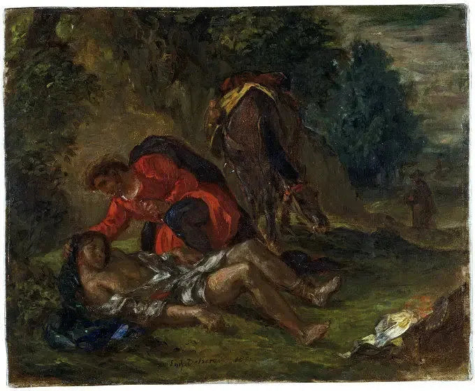 Hyvä samarialainen - Eugène Delacroix
