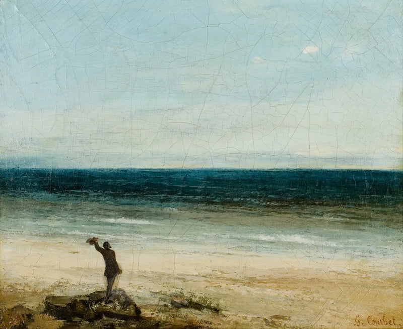 Rantamaisema Palavas - Gustave Courbet