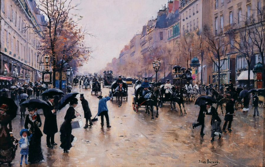 Poissonnière-bulevardi sateessa - Jean Béroud