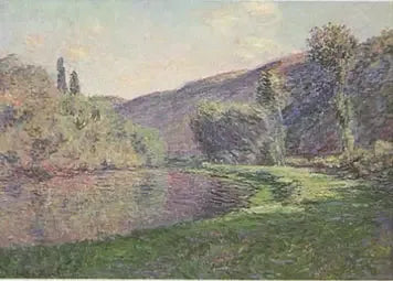 Le Bras de Jeufosse, iltapäivän loppuvaikutelma - Claude Monet