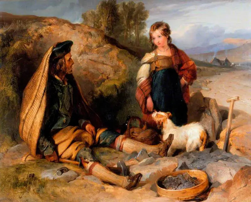 Kivien murskaaja ja hänen tyttärensä - Edwin Henry Landseer