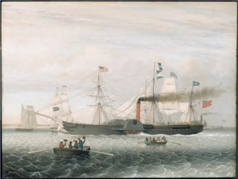 Britannia saapuu Bostonin satamaan - Fitz Henry Lane