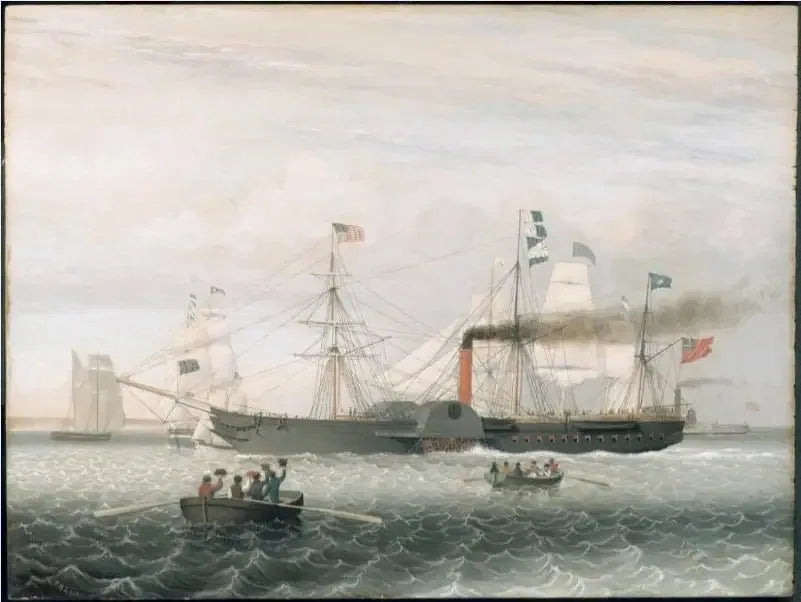 Britannia saapuu Bostonin satamaan - Fitz Henry Lane