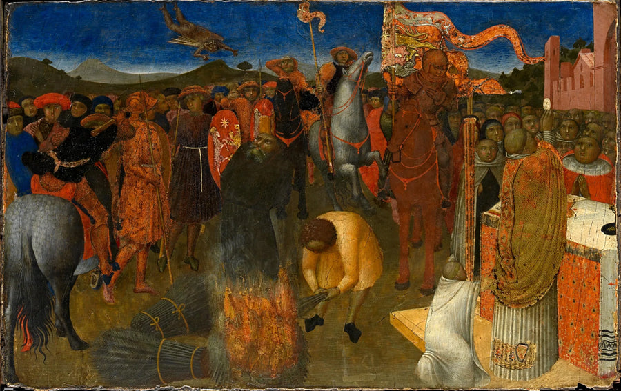 Hävitys eretikolta - Stefano di Giovanni (Sassetta)