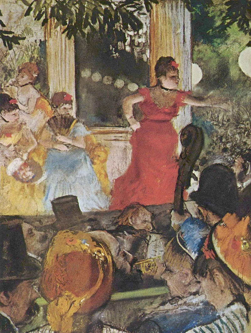 Kahvila-konsertti lähettiläissä - Edgar Degas
