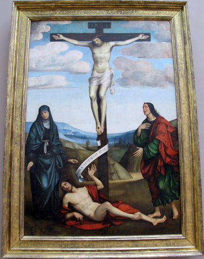 Le Calvaire avec saint Job au pied de la Croix - Francesco Francia - Alpha Reproduction