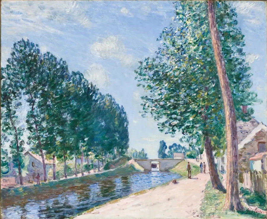 Loingin kanava Moret'ssa - Alfred Sisley