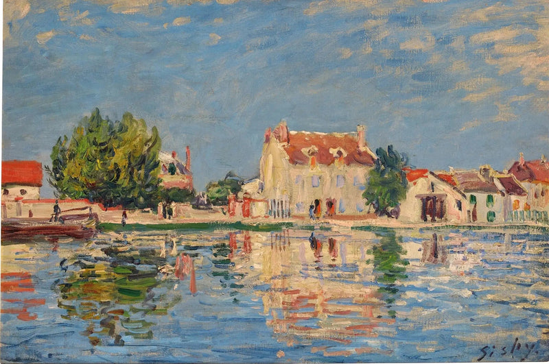 Loing-kanava Saint-Mammès'ssa - Alfred Sisley