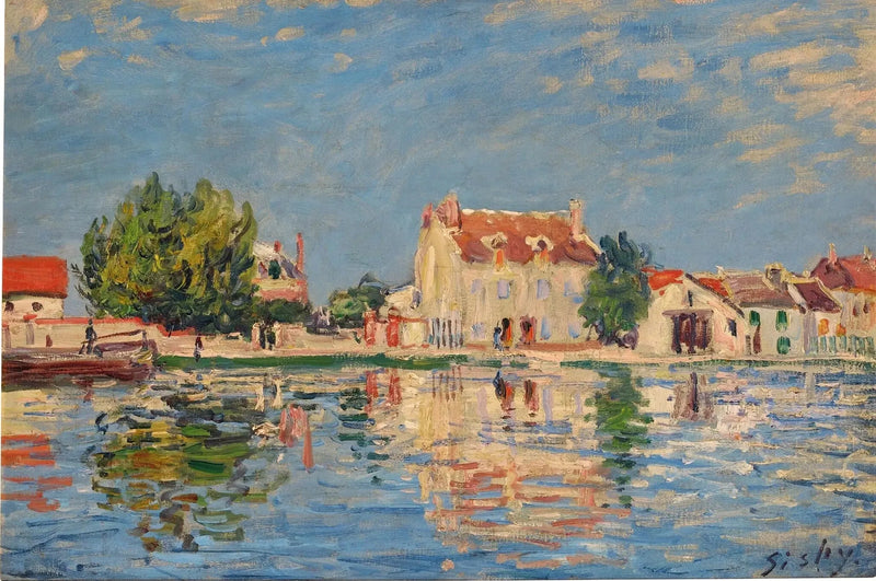 Loing-kanava Saint-Mammès'ssa - Alfred Sisley