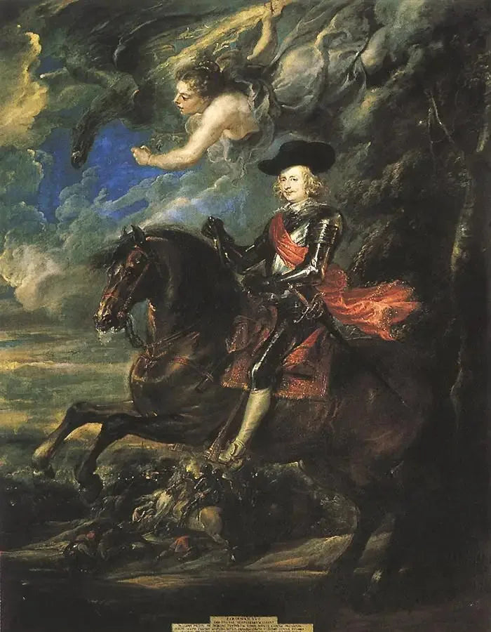 Kardinaali-vauva Don Fernando d'Autriche, Nördlingenin taistelussa - Peter Paul Rubens