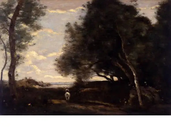 Ratsastaja metsän reunassa - Jean-Baptiste Camille Corot