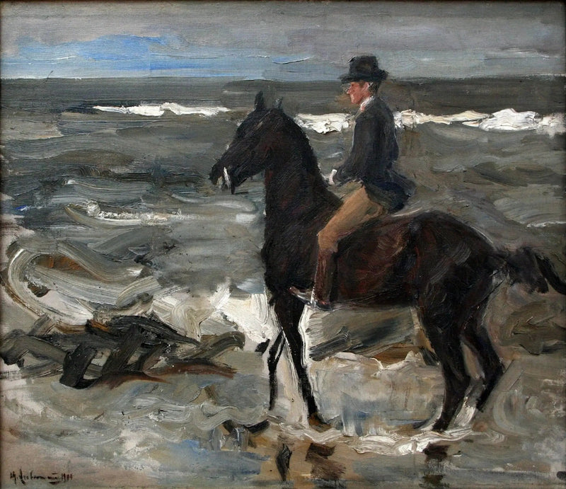 Ratsastaja rannalla - Max Liebermann