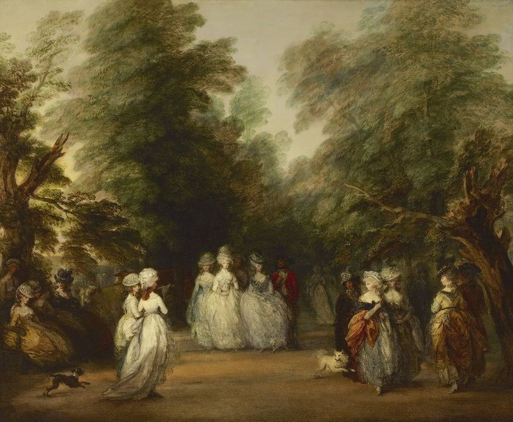 Le centre commercial de St. James's Park - Thomas Gainsborough image 1 reproduction de peinture à l’huile