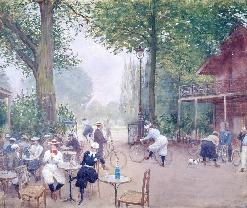 Le Chalet du cycle au bois de Boulogne - Jean Béraud
