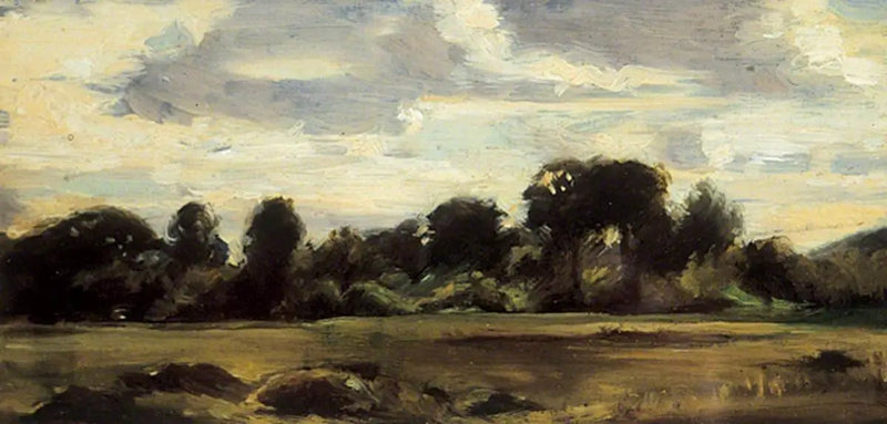 Pello lähellä metsää - John Constable