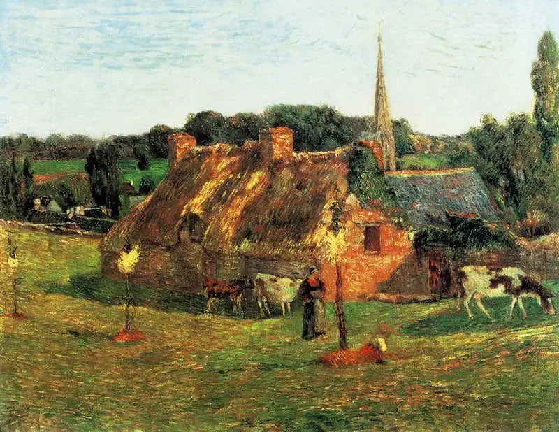 Lolichonin pelto ja Pont-Avenin kirkko - Paul Gauguin