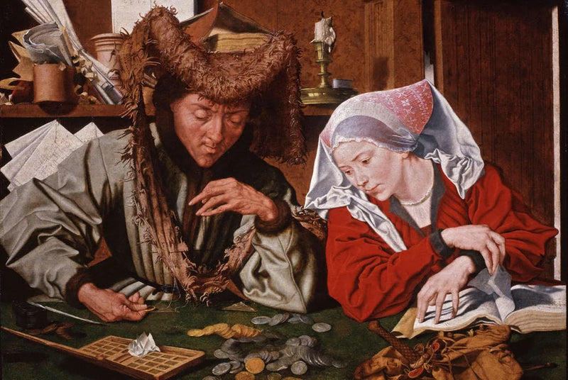 Rahanvaihtaja ja hänen vaimonsa - Marinus van Reymerswale