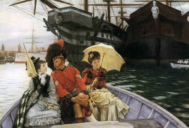 Portsmouthin laivastotukikohta - James Tissot