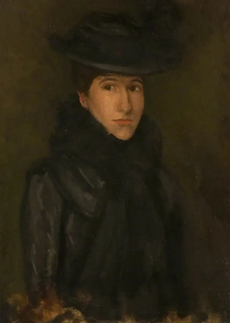 Musta Hattu - Neiti Rosalind Birnie Philip; 1900-1902 - James Abbott McNeill Whistler