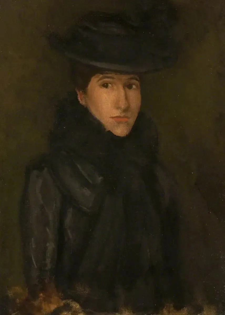 Musta Hattu - Neiti Rosalind Birnie Philip; 1900-1902 - James Abbott McNeill Whistler