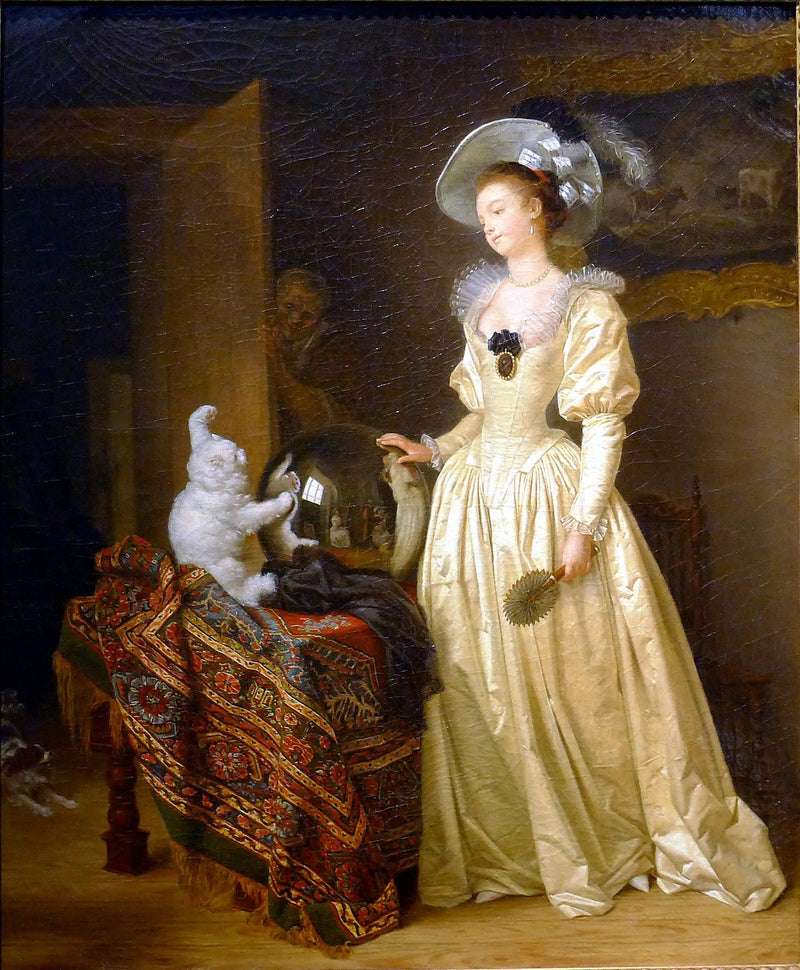 Angora-kissa - Jean-Honoré Fragonard