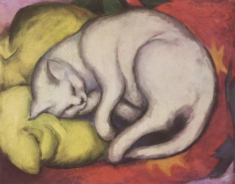Valkoinen kissa - Franz Marc