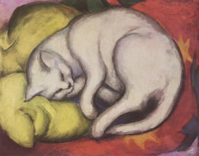 Valkoinen kissa - Franz Marc