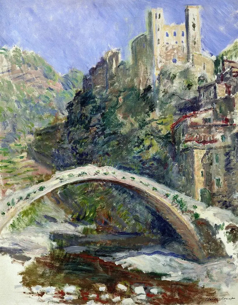 Dolceacquan linna - Claude Monet