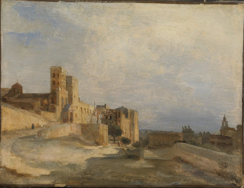 Pappien linna - Jean-Baptiste Camille Corot