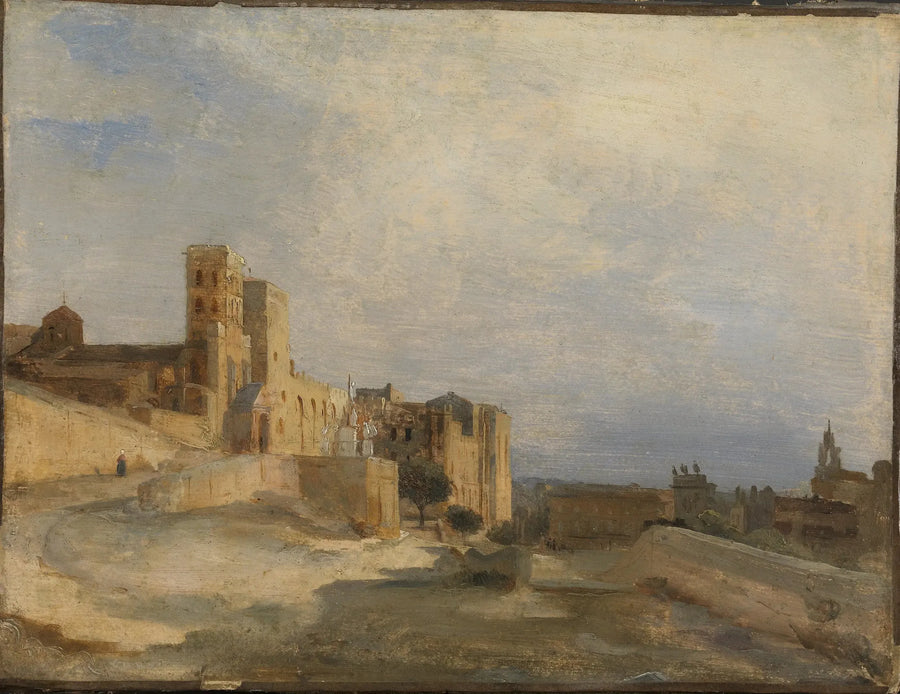 Pappien linna - Jean-Baptiste Camille Corot