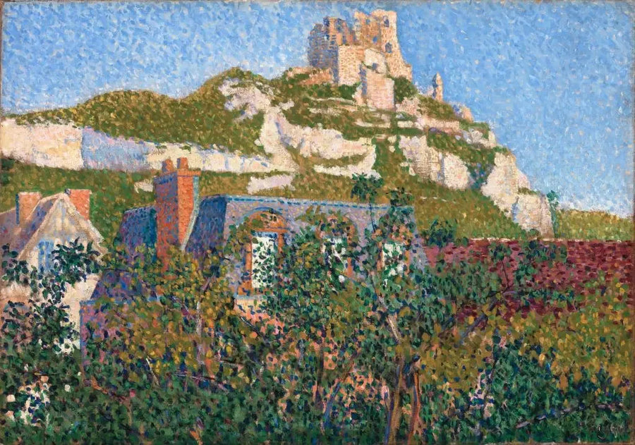 Château Gaillard, näkymä ikkunastani, Petit-Andely - Paul Signac